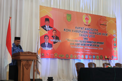 KONI Inhil Diharapkan Bantu Pemerintah Majukan Bidang Olahraga